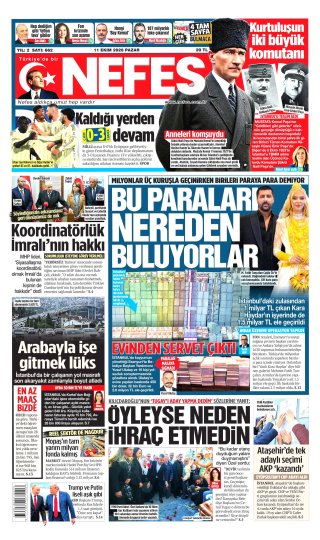 Nefes Gazetesi 11 Ekim 2026 Manşeti