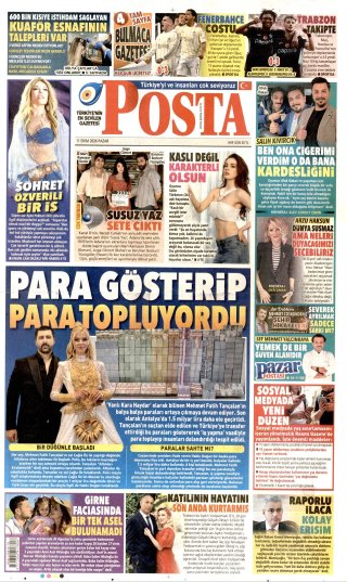 Posta Gazetesi 11 Ekim 2026 Manşeti