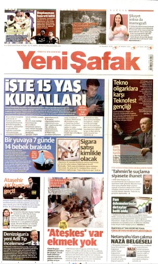 Yeni Şafak Gazetesi 12 Ekim 2026 Manşeti