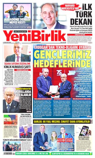 YeniBirlik Gazetesi 12 Ekim 2026 Manşeti