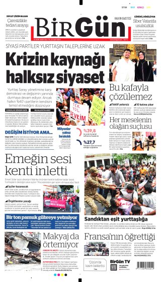 BirGün Gazetesi 14 Ekim 2026 Manşeti