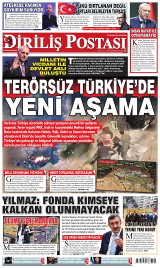 Diriliş Postası Gazetesi 14 Ekim 2026 Manşeti