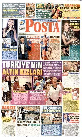 Posta Gazetesi 14 Ekim 2026 Manşeti