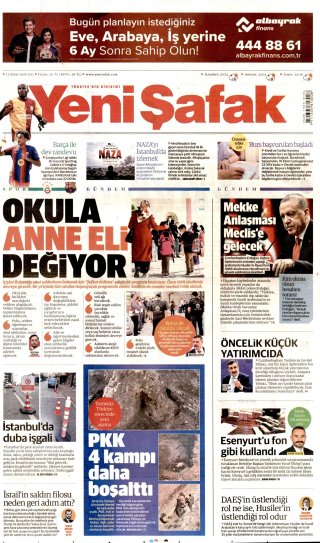 Yeni Şafak Gazetesi 14 Ekim 2026 Manşeti