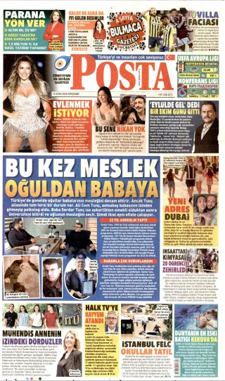 Posta Gazetesi 16 Ekim 2026 Manşeti