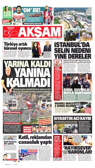 Akşam Gazetesi 17 Ekim 2026 Manşeti