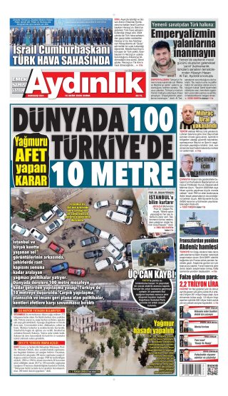 Aydınlık Gazetesi 17 Ekim 2026 Manşeti