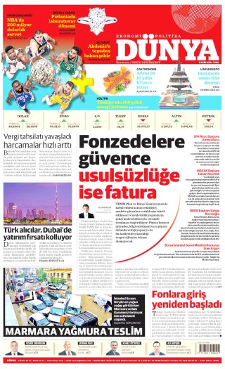 Dünya Gazetesi 17 Ekim 2026 Manşeti