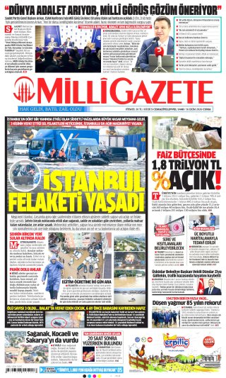 Milli Gazete Gazetesi 17 Ekim 2026 Manşeti