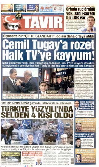 Tavır Gazetesi 17 Ekim 2026 Manşeti