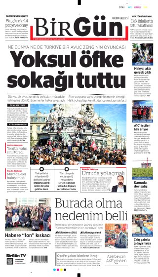 BirGün Gazetesi 18 Ekim 2026 Manşeti