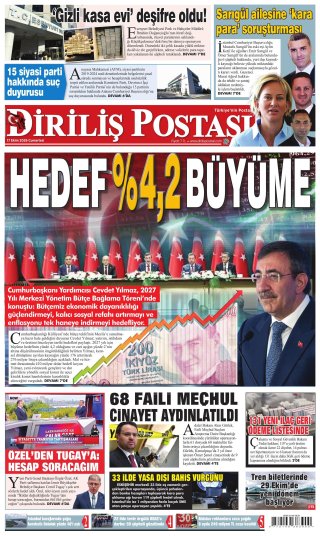 Diriliş Postası Gazetesi 18 Ekim 2026 Manşeti