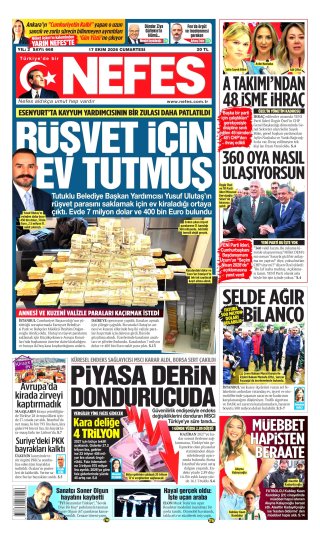 Nefes Gazetesi 18 Ekim 2026 Manşeti