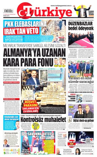 Türkiye Gazetesi 18 Ekim 2026 Manşeti