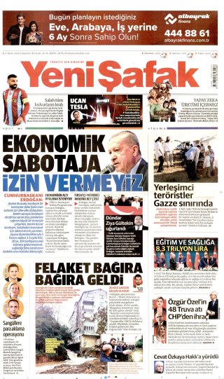 Yeni Şafak Gazetesi 18 Ekim 2026 Manşeti