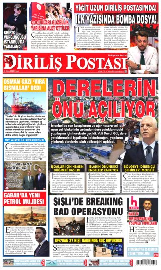 Diriliş Postası Gazetesi 19 Ekim 2026 Manşeti