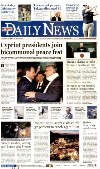 Hürriyet Daily News Gazetesi 20 Ekim 2026 Manşeti