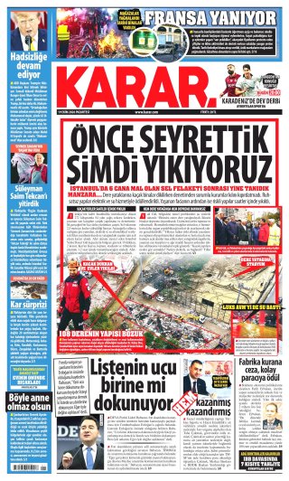 Karar Gazetesi 20 Ekim 2026 Manşeti