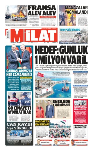 Milat Gazetesi 20 Ekim 2026 Manşeti