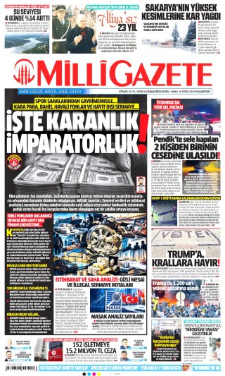 Milli Gazete Gazetesi 20 Ekim 2026 Manşeti