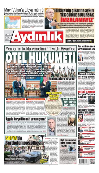 Aydınlık Gazetesi 21 Ekim 2026 Manşeti