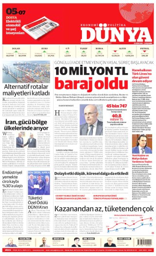 Dünya Gazetesi 21 Ekim 2026 Manşeti