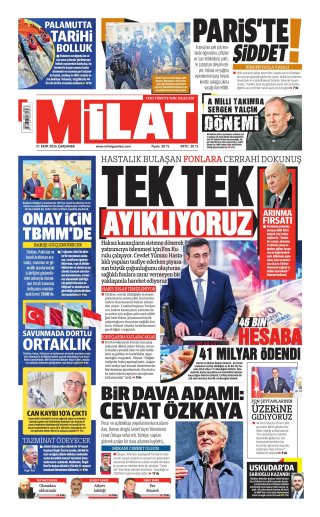 Milat Gazetesi 21 Ekim 2026 Manşeti