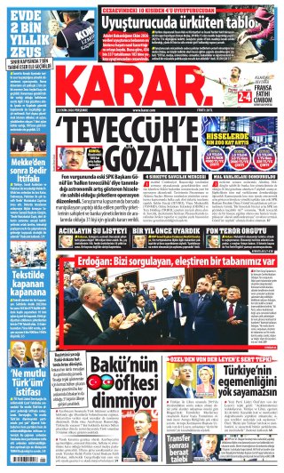Karar Gazetesi 22 Ekim 2026 Manşeti