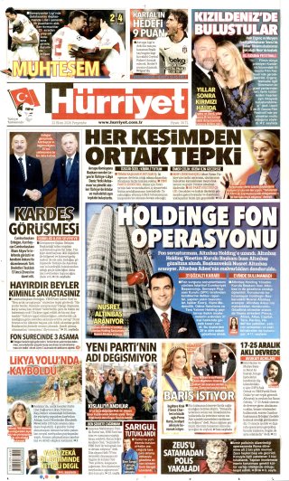 Hürriyet Gazetesi 23 Ekim 2026 Manşeti