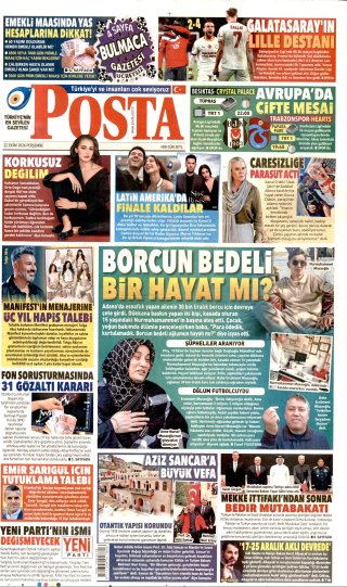 Posta Gazetesi 23 Ekim 2026 Manşeti