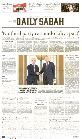 Daily Sabah Gazetesi 24 Ekim 2026 Manşeti