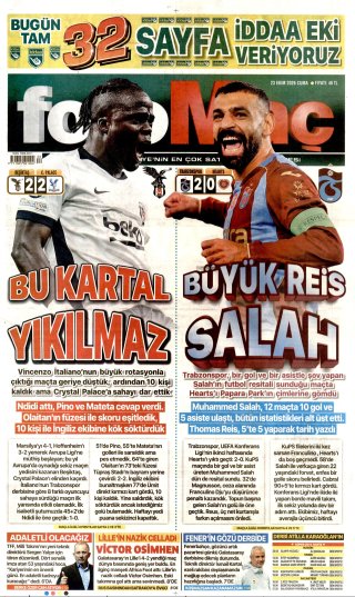 Fotomaç Gazetesi 24 Ekim 2026 Manşeti