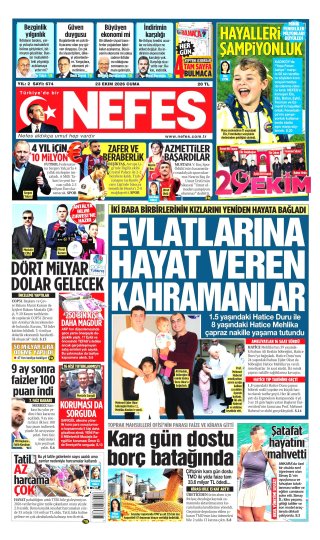 Nefes Gazetesi 24 Ekim 2026 Manşeti