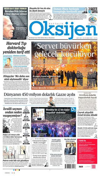 Oksijen Gazetesi 24 Ekim 2026 Manşeti
