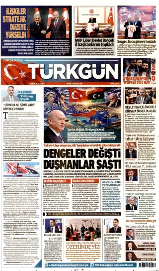 Türkgün Gazetesi 24 Ekim 2026 Manşeti