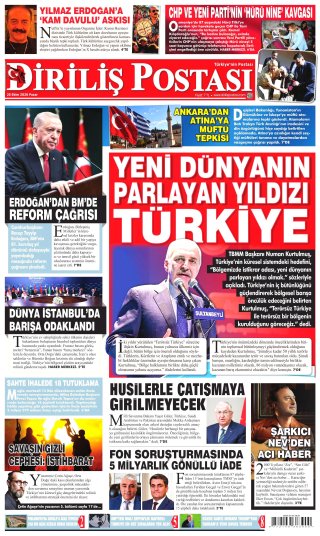 Diriliş Postası Gazetesi 25 Ekim 2026 Manşeti