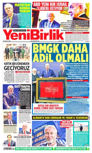 YeniBirlik Gazetesi 25 Ekim 2026 Manşeti