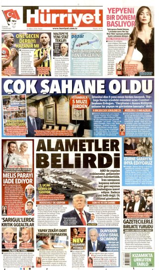 Hürriyet Gazetesi 26 Ekim 2026 Manşeti