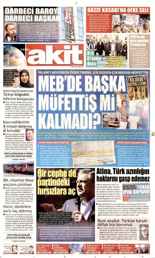Yeni Akit Gazetesi 27 Ekim 2026 Manşeti