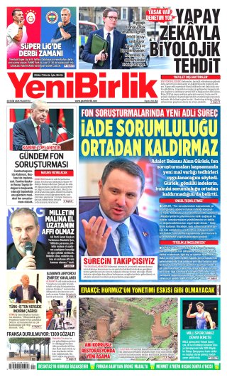 YeniBirlik Gazetesi 27 Ekim 2026 Manşeti