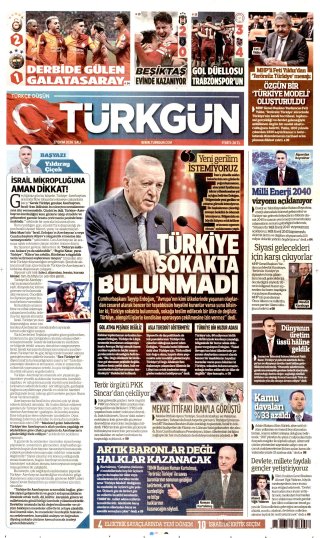 Türkgün Gazetesi 28 Ekim 2026 Manşeti