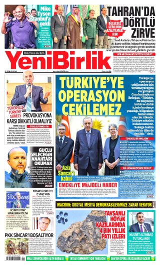 YeniBirlik Gazetesi 28 Ekim 2026 Manşeti