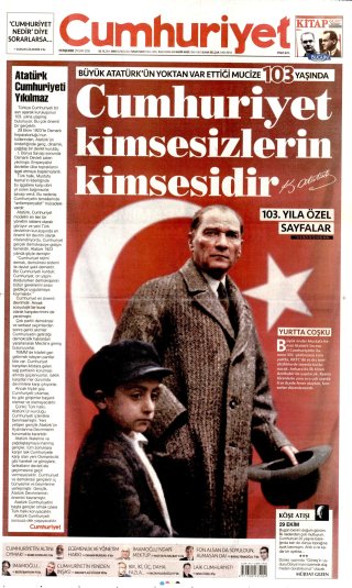 Cumhuriyet Gazetesi 29 Ekim 2026 Manşeti