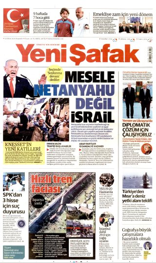 Yeni Şafak Gazetesi 30 Ekim 2026 Manşeti