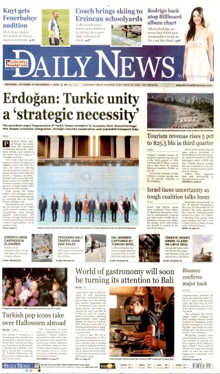 Hürriyet Daily News Gazetesi 1 Kasım 2026 Manşeti